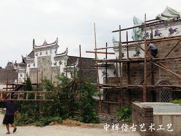 洞口廖氏宗祠修繕（牌坊）3