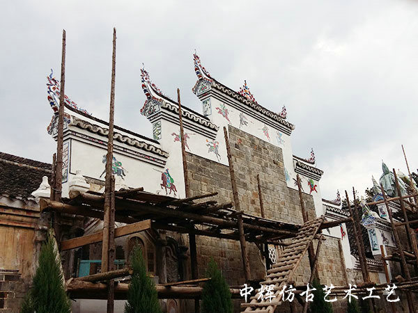 洞口廖氏宗祠修繕（牌坊）2