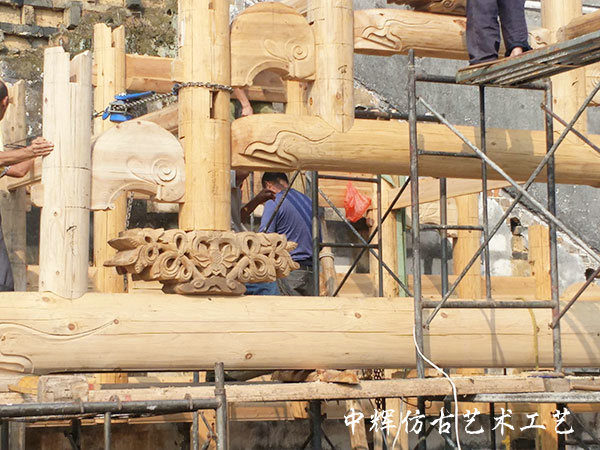 上坊村木結構修復（梁氏宗祠）5