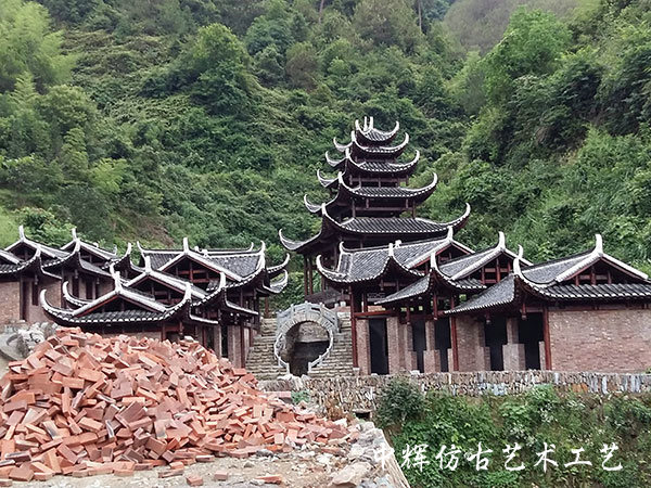 湖南中輝仿古藝術工藝有限責任公司,湖南仿古建筑修建,建筑彩繪,文物修繕