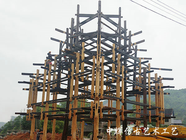 湖南中輝仿古藝術(shù)工藝有限責(zé)任公司,湖南仿古建筑修建,建筑彩繪,文物修繕